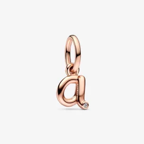 PANDORA Letter A Script Alphabet Dangle Charm - 782531C01 PANDORA Letter A Script Alphabet Dangle Charm - 782531C01