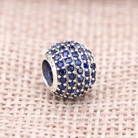 PANDORA Blue Pavé Ball Charm - 791051NCB PANDORA Blue Pavé Ball Charm - 791051NCB