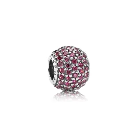 PANDORA Red Pavé Ball Charm - 791051CZR PANDORA Red Pavé Ball Charm - 791051CZR
