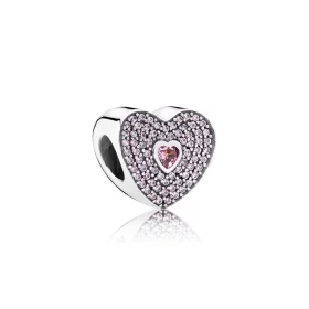 PANDORA Sweet Heart Charm - 791555CZS PANDORA Sweet Heart Charm - 791555CZS
