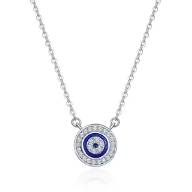 Pandora Style Silver Devil's Eye Necklace - SCN165 Pandora Style Silver Devil's Eye Necklace - SCN165