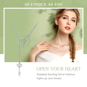 Pandora Style Silver Open Your Heart Necklace - SCN107 Pandora Style Silver Open Your Heart Necklace - SCN107