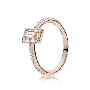 Luminous Ice Ring, PANDORA Rose™ & Clear CZ - 187541CZ (image for) Luminous Ice Ring, PANDORA Rose™ & Clear CZ - 187541CZ