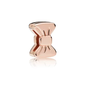 PANDORA Reflexions™ Sweet Bow Clip Charm, PANDORA Rose™ - 787582 PANDORA Reflexions™ Sweet Bow Clip Charm, PANDORA Rose™ - 787582