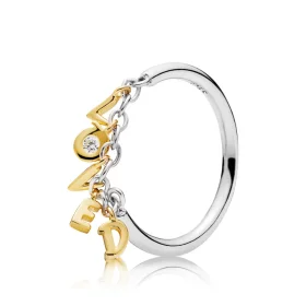 Loved Script Ring, PANDORA Shine™, Clear CZ - 167799CZ Loved Script Ring, PANDORA Shine™, Clear CZ - 167799CZ