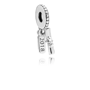 PANDORA Graduation Scroll Dangle Charm in Sterling Silver - 797396 (image for) PANDORA Graduation Scroll Dangle Charm in Sterling Silver - 797396