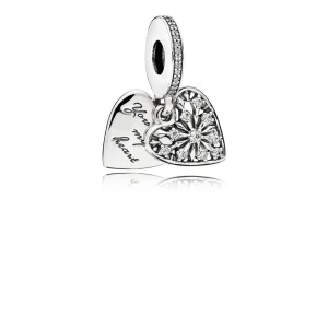 PANDORA Heart of Winter Dangle Charm, Clear CZ - 796372CZ (image for) PANDORA Heart of Winter Dangle Charm, Clear CZ - 796372CZ