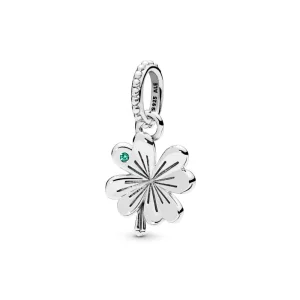 Lucky Four-Leaf Clover Pendant, Pandora Shine™ - 397965NAG (image for) Lucky Four-Leaf Clover Pendant, Pandora Shine™ - 397965NAG