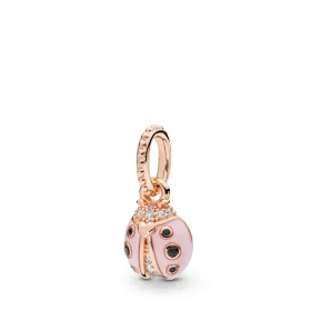 Lucky Pink Ladybird Pendant, Pandora Rose™ - 387909EN160 Lucky Pink Ladybird Pendant, Pandora Rose™ - 387909EN160