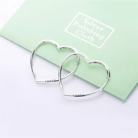 PANDORA Asymmetric Hearts of Love Hoop Earrings - 297822 PANDORA Asymmetric Hearts of Love Hoop Earrings - 297822