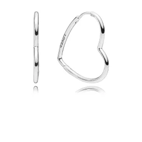 PANDORA Asymmetric Hearts of Love Hoop Earrings - 297822 PANDORA Asymmetric Hearts of Love Hoop Earrings - 297822