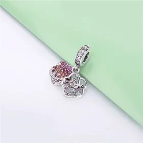 PANDORA Pavé Peach Blossom Flower Charm - 798112NCCMX PANDORA Pavé Peach Blossom Flower Charm - 798112NCCMX