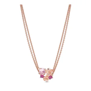 PANDORA Peach Blossom Flower Necklace - 388101NCC (image for) PANDORA Peach Blossom Flower Necklace - 388101NCC