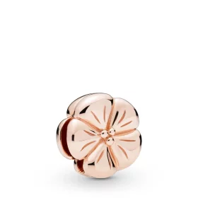 Pandora Reflexions™ Classic Flower Clip Charm, Pandora Rose™ - 787897 Pandora Reflexions™ Classic Flower Clip Charm, Pandora Rose™ - 787897