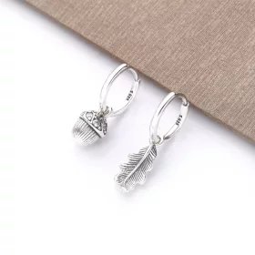 PANDORA Acorn Leaf Hoop Earrings - 298603C01 PANDORA Acorn Leaf Hoop Earrings - 298603C01