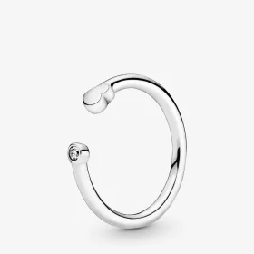 PANDORA Polished Heart Open Ring - 198559C01 PANDORA Polished Heart Open Ring - 198559C01