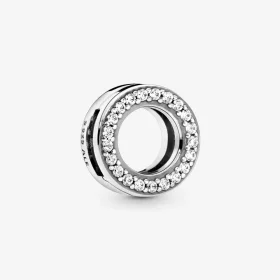 PANDORA Circle of Pavé Clip Charm - 798600C01 PANDORA Circle of Pavé Clip Charm - 798600C01