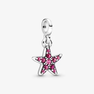 PANDORA My Pink Starfish Dangle Charm - 799011C01 (image for) PANDORA My Pink Starfish Dangle Charm - 799011C01