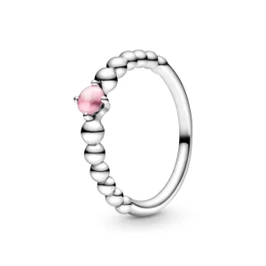 PANDORA Petal Pink Beaded Ring - 198867C09 (image for) PANDORA Petal Pink Beaded Ring - 198867C09