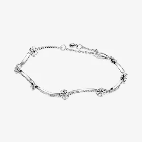 PANDORA Sparkling Daisy Flower Bracelet - 598807C01 PANDORA Sparkling Daisy Flower Bracelet - 598807C01