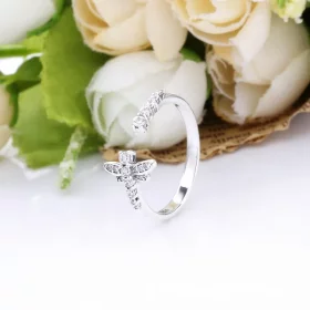 PANDORA Sparkling Dragonfly Open Ring - 198806C01 PANDORA Sparkling Dragonfly Open Ring - 198806C01