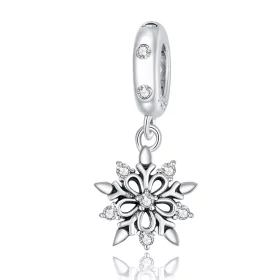 Pandora Style Crystal Snowflake Dangle - SCC1649 Pandora Style Crystal Snowflake Dangle - SCC1649