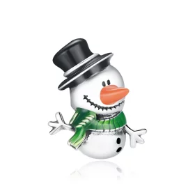 Pandora Style Little Snowman Charm - SCC1665 Pandora Style Little Snowman Charm - SCC1665