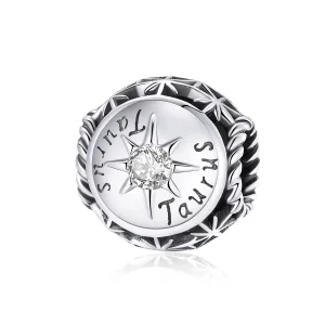 Pandora Style Shining Taurus Charm - SCC1725-2 (image for) Pandora Style Shining Taurus Charm - SCC1725-2