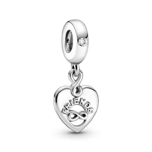 PANDORA Friends Forever Heart Dangle Charm - 799294C01 (image for) PANDORA Friends Forever Heart Dangle Charm - 799294C01