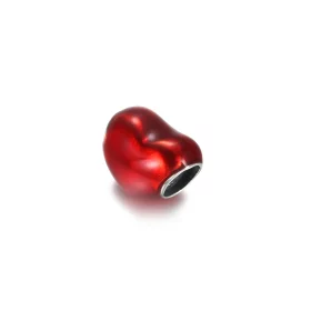 PANDORA Metallic Red Heart Charm - 799291C02 PANDORA Metallic Red Heart Charm - 799291C02