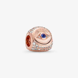 (image for) PANDORA Hamsa, All-seeing Eye & Feather Three-sided Charm - 780101C01