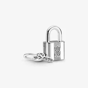 PANDORA Padlock and Key Dangle Charm - 790088C01 (image for) PANDORA Padlock and Key Dangle Charm - 790088C01