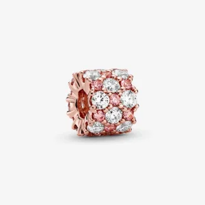 PANDORA Pink & Clear Sparkle Charm - 788487C01 (image for) PANDORA Pink & Clear Sparkle Charm - 788487C01