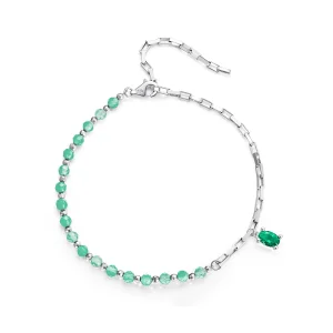 Pandora Style Green Bracelet - BSB128 (image for) Pandora Style Green Bracelet - BSB128