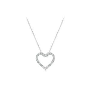 Pandora Style Love Heart Necklace - MSN019 (image for) Pandora Style Love Heart Necklace - MSN019