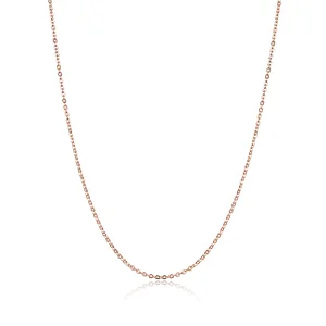 Pandora Style Rose Gold Necklace - SCA014-45 (image for) Pandora Style Rose Gold Necklace - SCA014-45