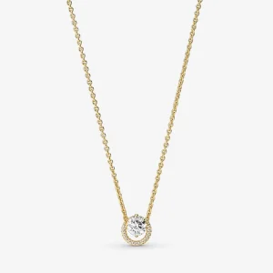 Pandora Sparkling Round Halo Pendant Collier Necklace - 361174C01-45 (image for) Pandora Sparkling Round Halo Pendant Collier Necklace - 361174C01-45