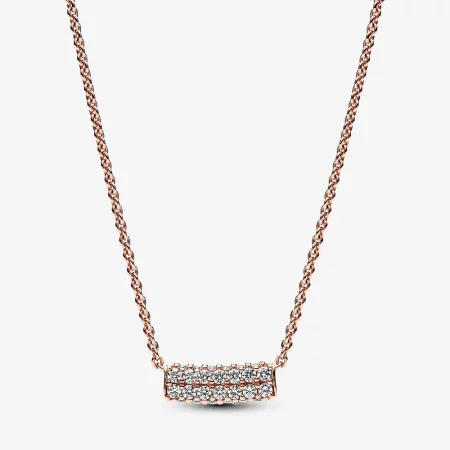 Pandora Timeless Pavé Double-row Bar Collier Necklace - 382621C01-45 Pandora Timeless Pavé Double-row Bar Collier Necklace - 382621C01-45