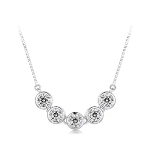 Pandora Style 0.3Ct Moissanite Necklace(One Certificate) - MSN022 (image for) Pandora Style 0.3Ct Moissanite Necklace(One Certificate) - MSN022