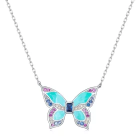 Pandora Style Butterfly Necklace - BSN306 Pandora Style Butterfly Necklace - BSN306