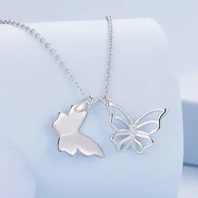 Pandora Style Butterfly Necklace - BSN321 Pandora Style Butterfly Necklace - BSN321