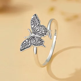 Pandora Style Butterfly Open Ring - SCR966-E Pandora Style Butterfly Open Ring - SCR966-E