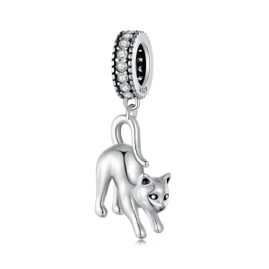 Pandora Style Cat Dangle - SCC2595 (image for) Pandora Style Cat Dangle - SCC2595
