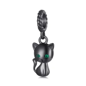 Pandora Style Cat Dangle - SCX122-D (image for) Pandora Style Cat Dangle - SCX122-D