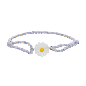 Pandora Style Daisy Cord Bracelet - SCB250 (image for) Pandora Style Daisy Cord Bracelet - SCB250