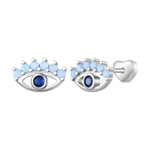 (image for) Pandora Style Devil Eyes Two-Wear Studs Earrings - SCE1581
