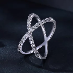 Pandora Style Double Layer Moissanite Ring(One Certificate) - MSR036 Pandora Style Double Layer Moissanite Ring(One Certificate) - MSR036