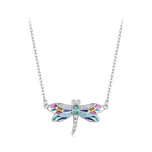 Pandora Style Dragonfly Necklace - BSN348 (image for) Pandora Style Dragonfly Necklace - BSN348