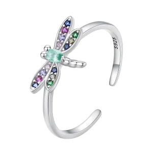 Pandora Style Dragonfly Open Ring - BSR384 (image for) Pandora Style Dragonfly Open Ring - BSR384