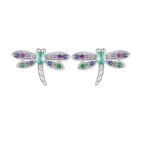 Pandora Style Dragonfly Studs Earrings - BSE795 Pandora Style Dragonfly Studs Earrings - BSE795